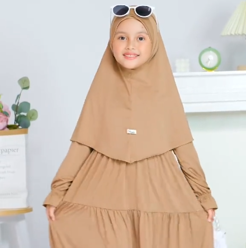 حجاب شرعي للأطفال(حجاب + خمار)