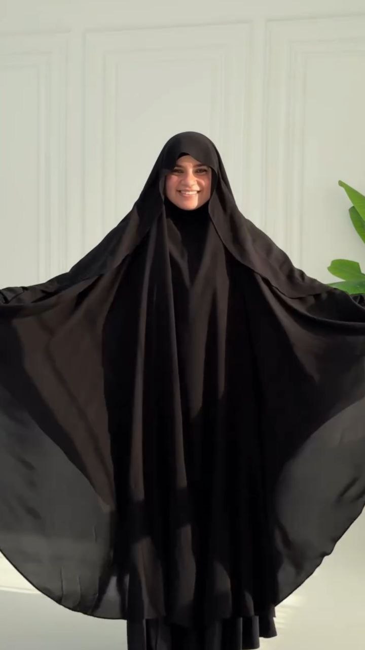 وشاح الغشوة الأندونيسي + نقاب+ قفازات مجانية بدون حجاب