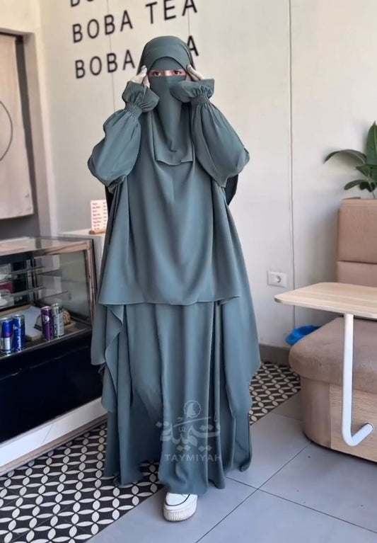 طقم الحياء (حجاب+ اسدال+ نقاب)